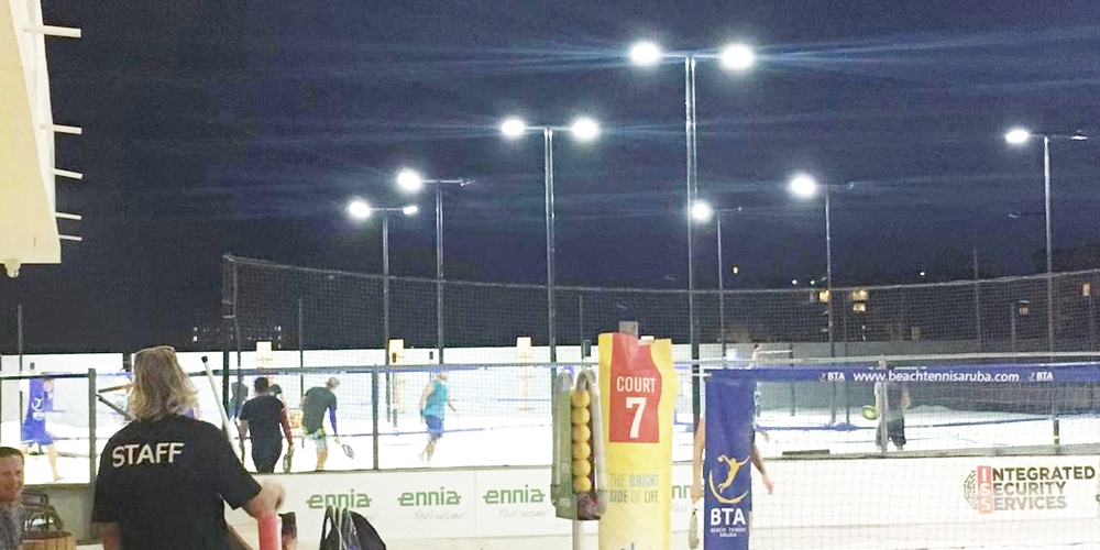Aruba Beach Teniss Court Light Project: 2019-2022
