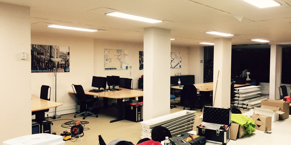 Office Lighting by LED Panels in 2015 in Namur,Belgium